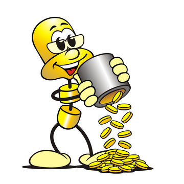 Lustige Geld Cartoons
