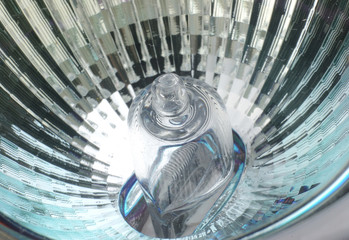 halogen lamp bulb close up or macro