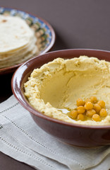 Chickpea paste. Hummus