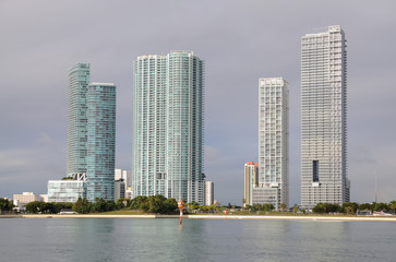 Skyscrapers in Downtown Miami, Florida