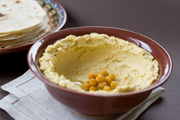 Chickpea paste. Hummus