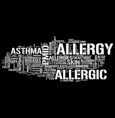 Fototapeta premium allergy words related concepts 