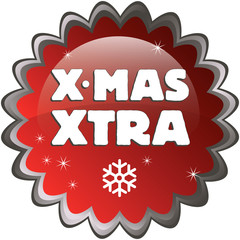 Xmas button 10 - red
