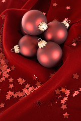 red Christmas decorations