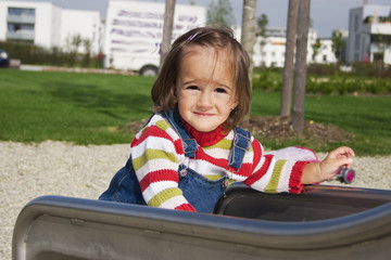 Baby girl on the playground