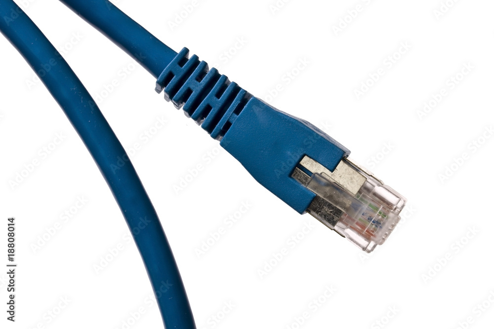 Poster blue network cable