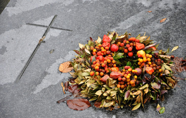 Crucifix and the Wreath