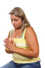 Woman Prays