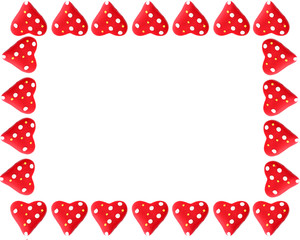 Valentine heart frame or border