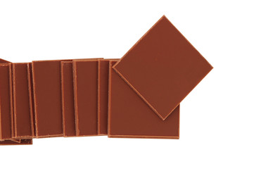 Chocolate. Clipping path
