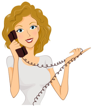 Girl Talking on Phone