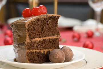 Delicious chocolate cake