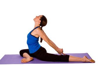 Woman in Yoga Position