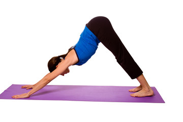 Woman in Yoga Position