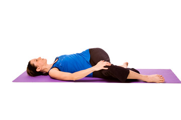 Woman in Yoga Position