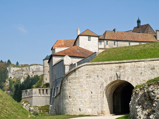 Fototapeta na wymiar The gates of the old medieval castle