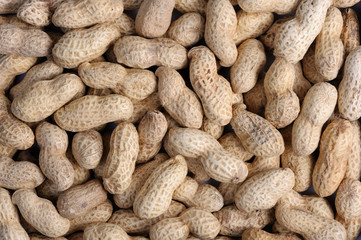 The natural texture - close-up of peanuts