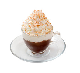 Coffee cocktail cup    isolated