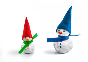 snowman with his baby