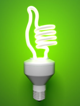 Thumbs Up Compact Fluorescent Lamp