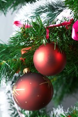 Obraz na płótnie Canvas Christmas tree decorations.