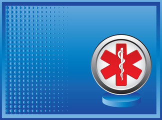 caduceus blue halftone template