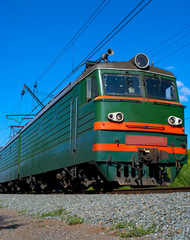 green locomotive