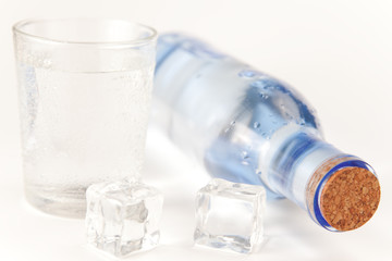 fresh bottle of water