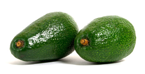 two avocados