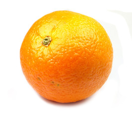 Orange on white background