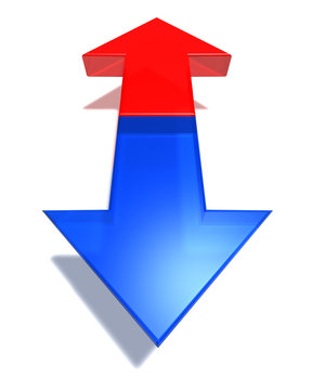 arrows opposit direction