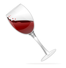 Red wine spill