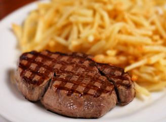 steak and french fry