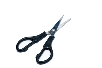 black scissors isolated on white