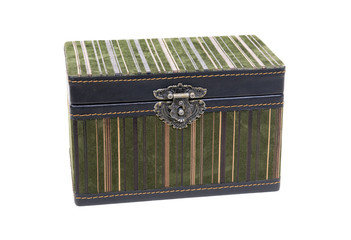 Velvet box with fancy lock