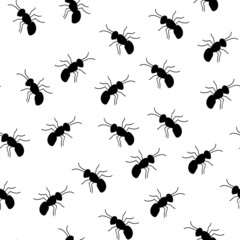 Seamless ant pattern