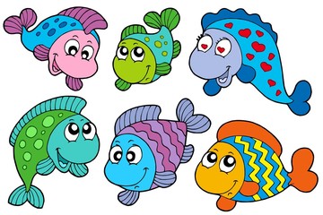 Obraz premium Crazy fishes collection