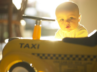 Baby with Toy Car