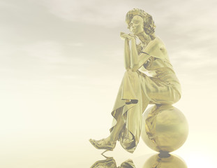 Naklejka premium girl