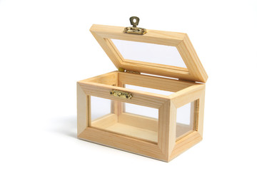 Wooden Framed Glass Box