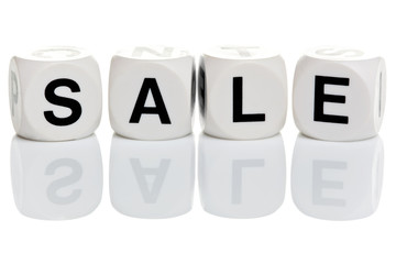 Sale in alphabet blocks