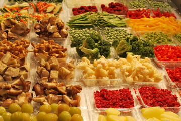 Gemüse und Obst tiefgekühlt