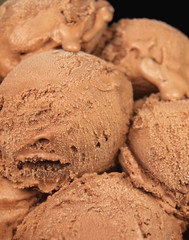 Chocolate ice cream abstract background
