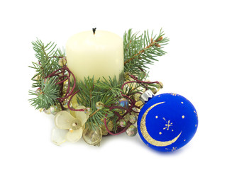 Christmas decoration with candle