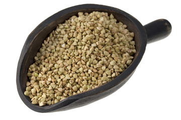 scoop of buckwheat groats