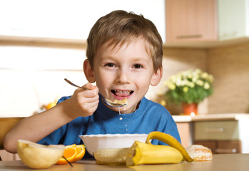 Sunny cheerful breakfast