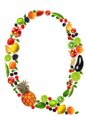 Fruit and vegetables lettre 