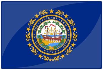 drapeau glassy new hampshire flag