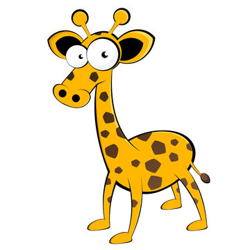 giraffe maskottchen tier cartoon witzig