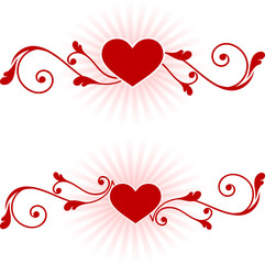 romantic hearts Valentine's Day design background